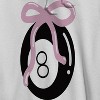 Rerun Island Men's 8 Ball Bow Long Sleeve Graphic Cotton Sweatshirt Hoodie - 2 of 4