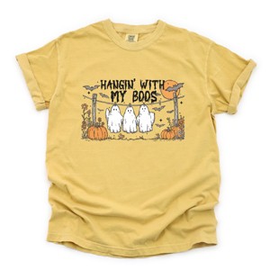 Simply Sage Market Hangin' With My Boos Garment Dyed Tee - 1 of 4