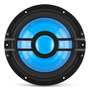 Clarion CMSP-101RGB-2 10" Marine Subwoofer with RGB LEDs, Single 2-Ohm, 250 Watts - 1 of 4
