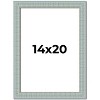 PosterPalooza | Refined Blue Picture Frame - UV Acrylic, Foam Board Backing, Hanging Hardware - 2 of 4