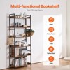 VEVOR Metal Bookshelf, 6-Tier Industrial Bookshelf, Tall Wide Rustic Vintage Storage Bookcase with Open Shelves, Freestanding Display Shelving - 3 of 4