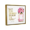 Stupell Industries Fashion Designer Perfume Gold Pink Watercolor Inspirational Word - 3 of 4