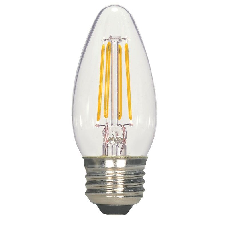 Satco B11 E26 (Medium) Filament LED Bulb Warm White 25 Watt Equivalence 2 pk, 1 of 4