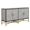 62.2"W Retro 4-Door Sideboard Buffet Servers, Storage Cabinet with Metal Handle and Cross-Leg 4S - ModernLuxe - 4 of 4