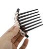 Unique Bargains Women's Flowers Hair Insert Comb Black 1 Pc - 3 of 3