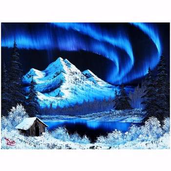 Toynk Bob Ross Northern Lights Aurora Borealis Puzzle | 1000 Piece Jigsaw Puzzle