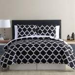 8pc King Galaxy Reversible Bed in a Bag Comforter Set Black/White - VCNY