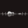 Men's Design By Humans Nature Guitar Heart Beat By Maryedenoa T-Shirt - 2 of 2