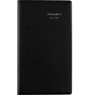 AT-A-GLANCE 2021-2022 3.75" x 6.5" Academic Planner DayMinder Black AY48-00-22