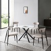 CAVINAS 19" Upholstery Dining Chairs,Set of 2/4/6,Modern Restuarant Chairs with Curved Backrest and Metal Legs,Dining Furniture Chair - 4 of 4