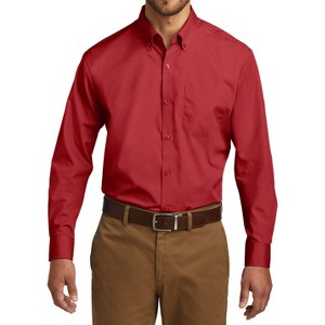 Mafoose Men's Classic Long Sleeve Stain Release Carefree Poplin Woven Shirt - 1 of 4