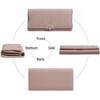 Clotth Wallet for Women - with Zipper Coin Pocket Large Capacity RFID Blocking Trifold Wallet for Everyday Use, Travel & Business - 4 of 4