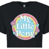 Women's - My Little Pony - Retro Rainbow Badge Cropped Graphic T-Shirt - 2 of 4