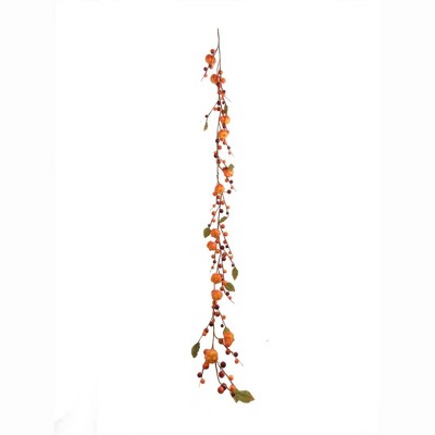 Floral Home 5' Berry Mini Pumpkin Garland - 4-Piece