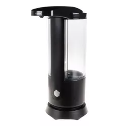 Automatic Battery Operated Hands-Free Motion Sensor Soap Dispenser Black - Hastings Home