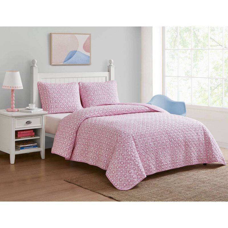 Due South Cotton Quilt Set Pink - Scout Home, 2 of 12