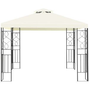 Tangkula 2-Tiers 10'x10'Outdoor Canopy Gazebo Art Steel Frame Party Patio Large Canopy Gazebo W/Netting - 1 of 4