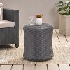 Vynxaria Patio Coffee Tables - Dark Gray, Weather-Resistant Side Table - 3 of 4