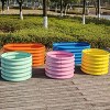 Rbied Mixed Color 18 in. Tall Galvanized Steel Oval Outdoor Raised Garden Beds, Eco-Safe Metal Kids Planter Box (5-Pack) - 3 of 4
