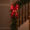 Northlight LED Lighted Color Changing Tinsel Bow Christmas Decoration - 17" - 3 of 4