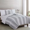 Great Bay Home Stripe Reversible Quilt Set With Shams - image 3 of 4