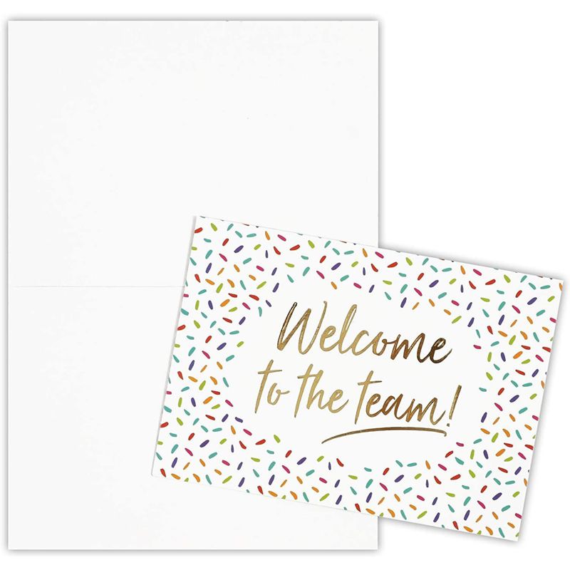 Pipilo Press 36 Pack Welcome Cards with Envelopes for New Employees, Business Gifts, Guests, Confetti Design, Blank Interior, 5 x 7 In, 4 of 8