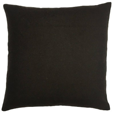 18"x18" Chocolate Square Throw Pillow Brown - The Pillow Collection