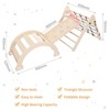 COZONY Foldable Triangle Climbing Set, Wooden Toddler Climber with Ramp and Arch for Indoor Playground - 2 of 4