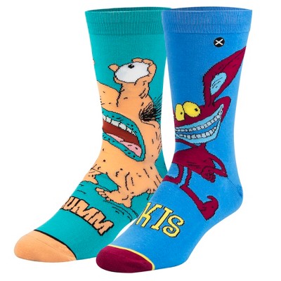 Odd Sox, Aaahh Real Monsters!, Funny Novelty Socks, Large