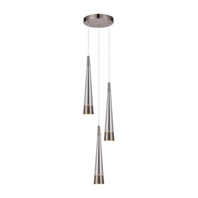 Artcraft Lighting Sunnyvale 3 - Light Pendant in  Pearl Black/Smoke
