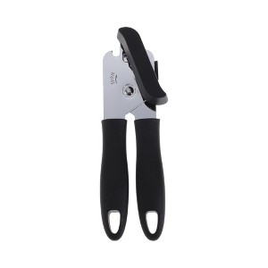 Unique Bargains Portable Can Opener Handheld 3-in-1 Can Opener Bottle Opener PP Iron Silver Tone Black 2.09"x7.48" 1Pc - 1 of 4