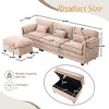 GDFStudio Alger Modern 112" L-Shaped Chenille Upholstered Sectional Sofa with Movable Storage Ottoman and Phone Holde - 3 of 4