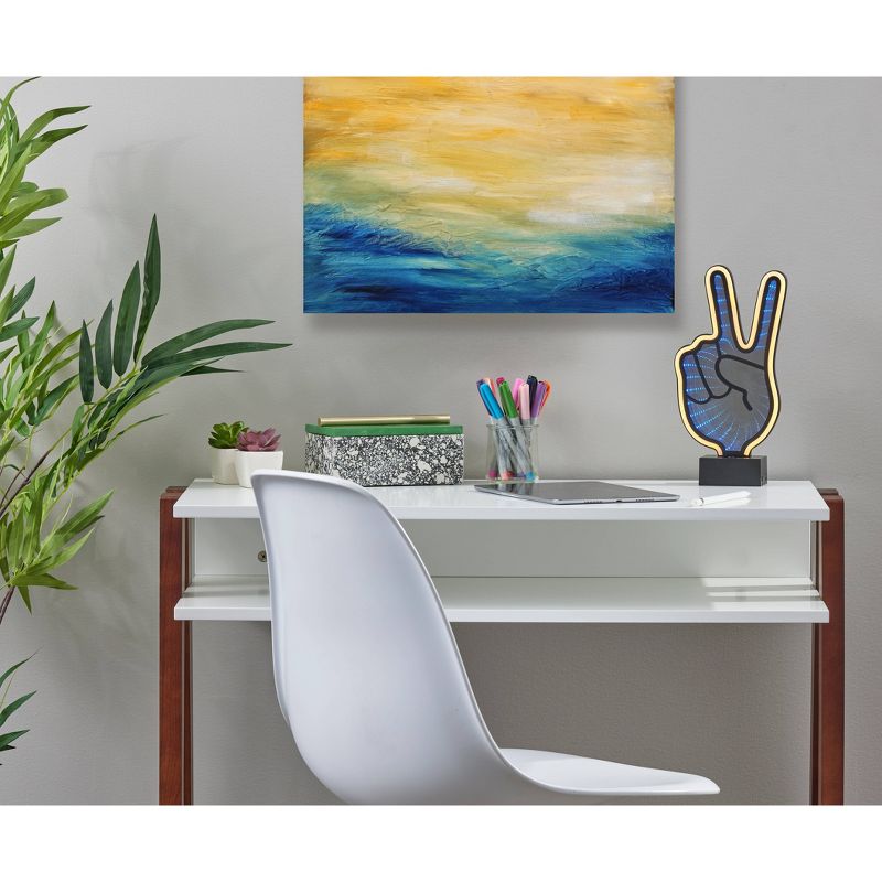 Infinity Neon Peace Sign Table/Wall Lamp Black - Adesso, 3 of 7