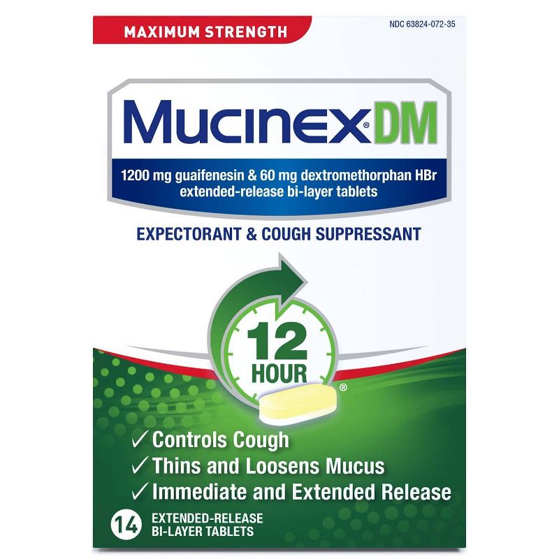  Mucinex DM Max Strength 12 Hour Cough Medicine - Tablets, 2 of 8