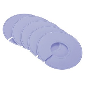 Unique Bargains Closet Clothing Rack Size Dividers Blank Labels Sorting Round Separator 6 Pcs - 1 of 3