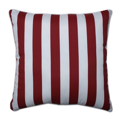 25" Outdoor/Indoor Floor Pillow Midland Americana Red - Pillow Perfect