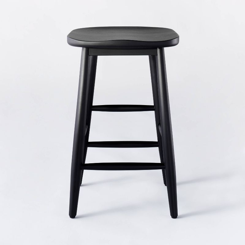 Haddonfield All Wood Backless Counter Height Barstool - Threshold™ designed with Studio McGee, 4 of 6