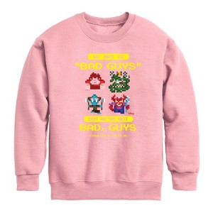 Boys' - Disney - Bad Guys But Not Bad, Guys Graphic Long Sleeve Fleece Sweatshirt - 1 of 3