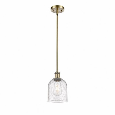 Bella - 1 Light Stem Hung Mini Pendant In Industrial Style-9.5 Inches Tall and 5.5 Inches Wide