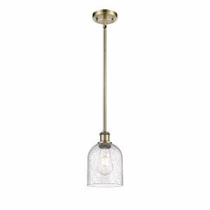 Bella - 1 Light Stem Hung Mini Pendant In Industrial Style-9.5 Inches Tall and 5.5 Inches Wide - 1 of 1