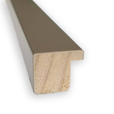 Hesitating Arabian Wolf Pup Giclee Print with Hardwood Frame