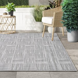 Maxax Non-Slip Turkish Unfaded High-Low Indoor/Outdoor Area Rug For Patios, Deck, Porch Or Entryway - 1 of 4