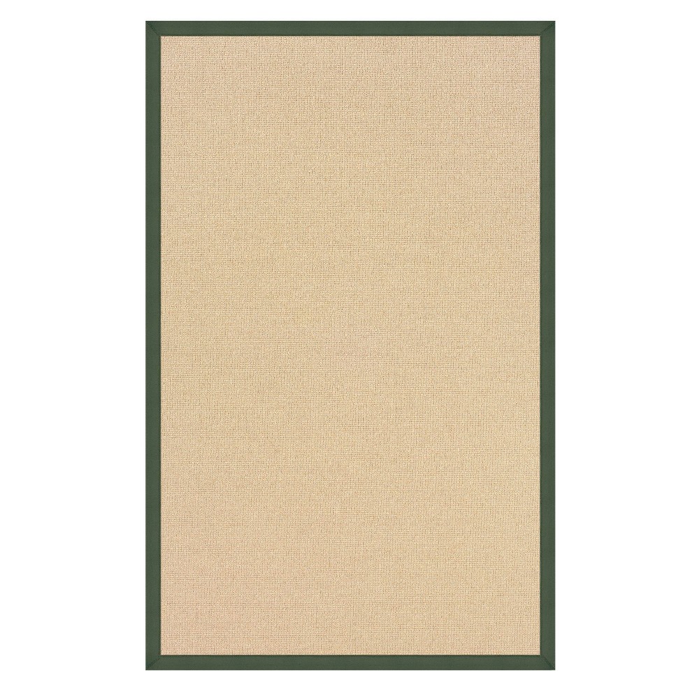 8'9inx12' Athena Wool Area Rug Green - Linon