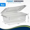 Clear Plastic Hinged Take-Out Containers  Clamshell Food Containers- Takeout Tray with Secure Lid Closure - 4 of 4