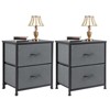 Gulches Modern 2-Pack Chest of Drawers, Gray, Metal Frame, Wood Top, Fabric Drawers, 17.7"L¡Á11.8"W¡Á20"H - 4 of 4