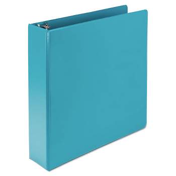 Samsill Earth’s Choice Plant-Based Durable Fashion View Binder, 3 Rings, 2" Capacity, 11 x 8.5, Turquoise, 2/Pack