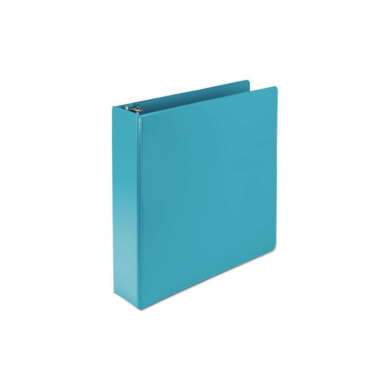 Samsill Earth’s Choice Plant-Based Durable Fashion View Binder, 3 Rings, 2" Capacity, 11 x 8.5, Turquoise, 2/Pack, 1 of 8