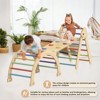 Huxxion 3 in 1 Pikler Triangle Set, Wooden Jungle Gym, Climbing Toys for Toddlers 1-3 Inside - 2 of 4