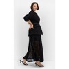 Women's Plus Size Galactic Ponte Blazer - black | CITY CHIC - 4 of 4