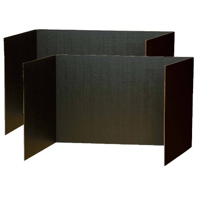 8ct 48" x 16" Privacy Boards Black - Pacon